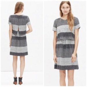 MADEWELL Silk 2-Piece Dress Sz 6 Hashtag Stripe